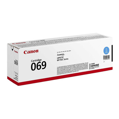 Картридж лазерный Canon 069C 5093C002 голубой (1900стр) для Canon MF752Cdw/754Cdw, LBP673Cdw
