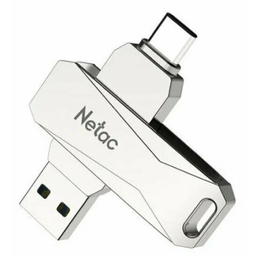USB-флешка Netac U782C NT03U782C-256G-30PN 256Gb, USB3.0+TypeC, металлическая