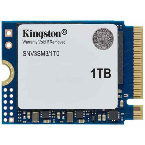 SSD Kingston NV3 SNV3SM3/1T0, 1000GB, M.2(22x30mm), NVMe, PCIe 4.0 x4, 3D TLC, R/W 6000/4000MB/s, TBW 320, DWPD 0.2