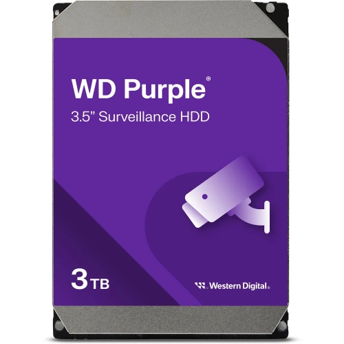 HDD Western Digital Purple WD34PURZ 3TB 3.5", SATA 6Gb / s (SATA-III), CMR