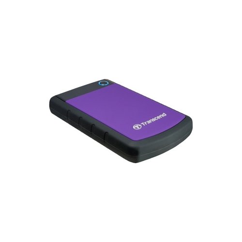 Внешний HDD Transcend StoreJet 25H3 (TS2TSJ25H3P) 2.5" 2.0TB USB3.0 прорезиненный, чёрный/фиолетовый