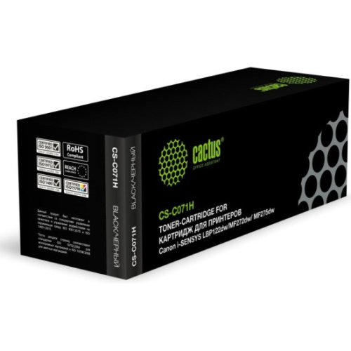 Картридж лазерный Cactus CS-C071H 071H черный 2500стр для Canon i-Sensys LBP122dw/MF272dw/MF275dw