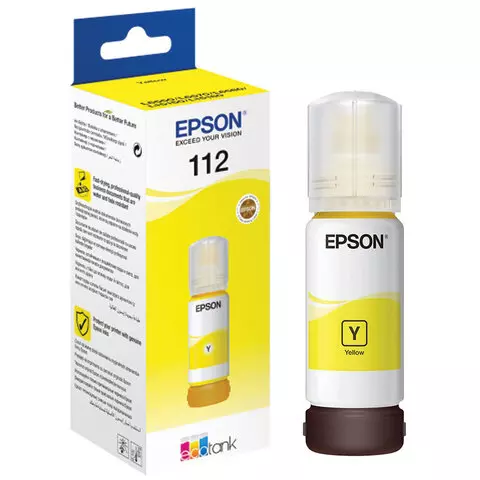 Чернила Epson 112 C13T06C44A 70 мл, желтый, оригинальные для Epson L6550/L6570/L6580/ L15150/L15160