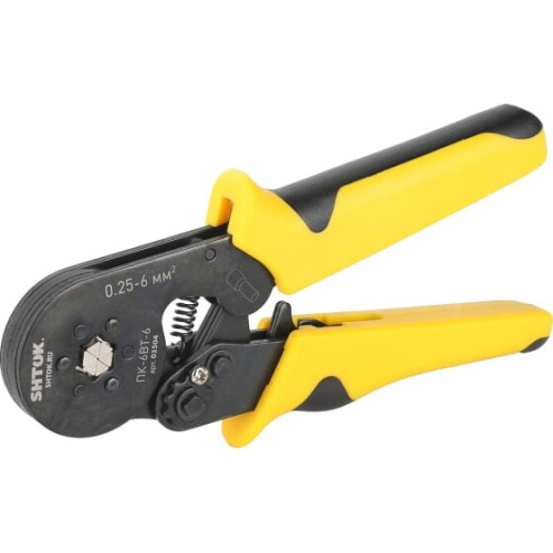 Пресс-клещи SHTOK ПК-6вт-6 03504 для опрессовки втулочных наконечников 0.25-6 мм2