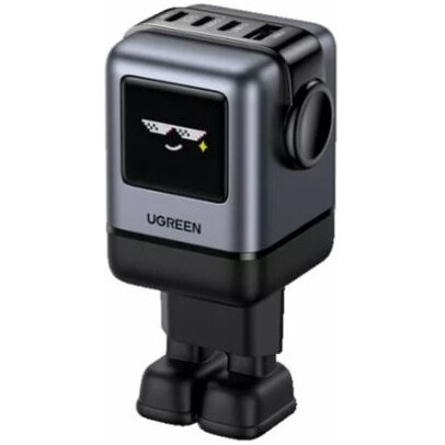 СЗУ UGREEN X688 (45515B) UNO 100W 4-Port GaN USB-A+3*USB-C Fast Charger EU Grey