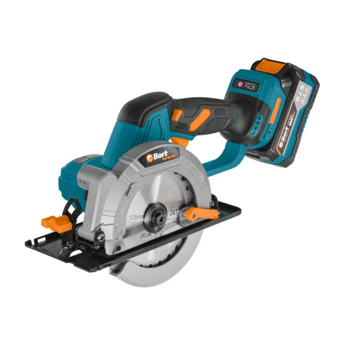 Пила циркулярная аккумуляторная Bort BHK-18LI-125 (93418583) с АКБ и ЗУ