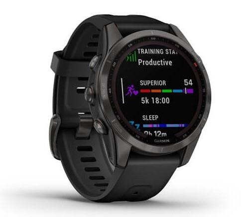 Спортивные часы Garmin Fenix 7s Sapphire Solar
