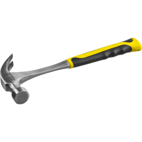 Молоток-гвоздодер Stayer Professional 2025-560 цельнометаллический с двухкомпонентной рукояткой, 560г