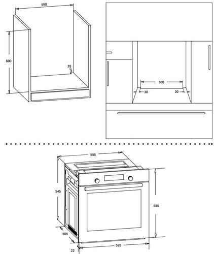 Электрический духовой шкаф Delvento V6EB56088 черный