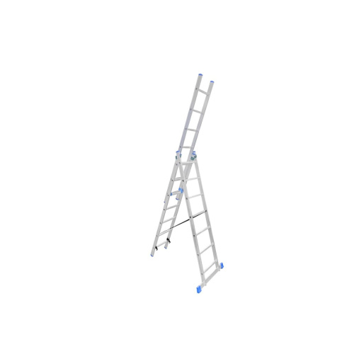 Лестница трехсекционная LadderBel LS307 алюминиевая 7 ступеней