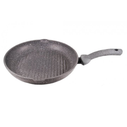 Сковорода-гриль круглая Accademia Mugnano 28 см Cuore di Pietra induction