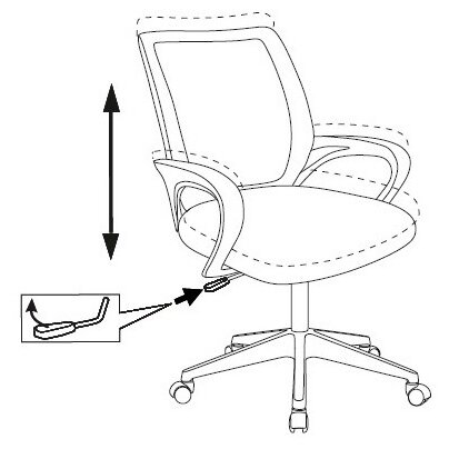 Кресло Бюрократ CH-695NLT/Green TW-03 TW-30 сетка/ткань зеленый