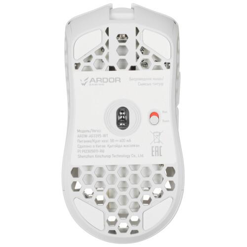 Мышь беспроводная/проводная ARDOR GAMING Agile PRO [ARDW-AG3395-WT] белый