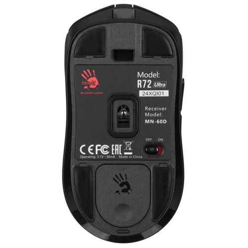 Мышь беспроводная/проводная A4Tech Bloody R72 Ultra  черный