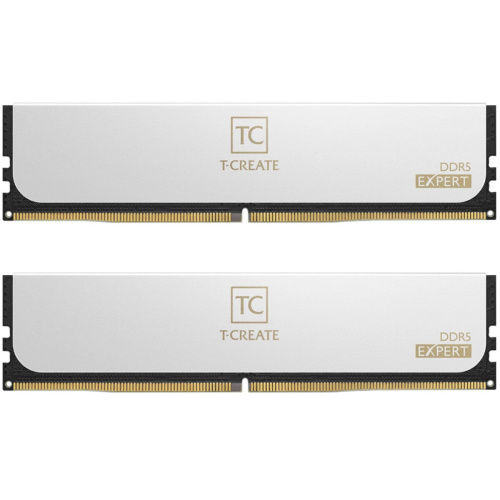 ОЗУ TEAMGROUP T-Create Expert (CTCWD5128G6400HC42CDC01) 128GB (2x64GB) DDR5 6400MHz CL42 (42-52-52-102) 1.25V / White