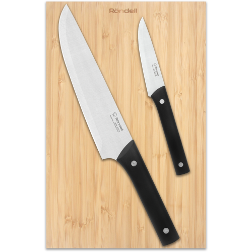 Набор ножей кухонных Rondell Mustang RD-1977 компл 3предм. разд.дос. дерево/черный блистер