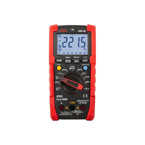 Мультиметр RGK DM-40 (779661) цифровой с поверкой
