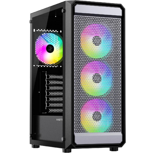 Корпус XASTRA A403 4ARGB Black (A403-4FC12A) ATX/Mesh tempered glass 4x120mm ARGB PWM fans
