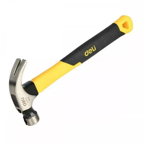 Молоток-гвоздодер Deli DL5002F 450 гр фиберглассовая рукоять
