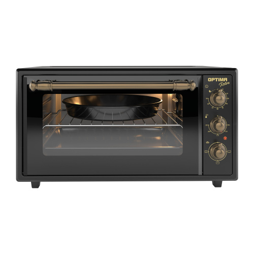 Мини-печь OPTIMA MO-48BLR ретро-черный