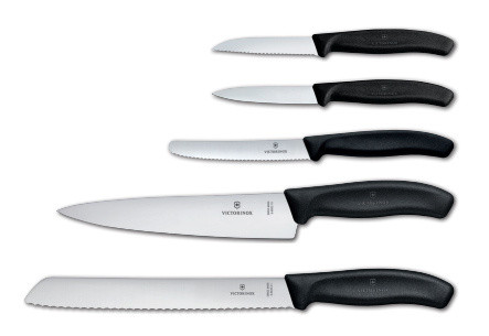 Набор ножей Victorinox Swiss Classic Kitchen (6.7133.5G) 5шт черный