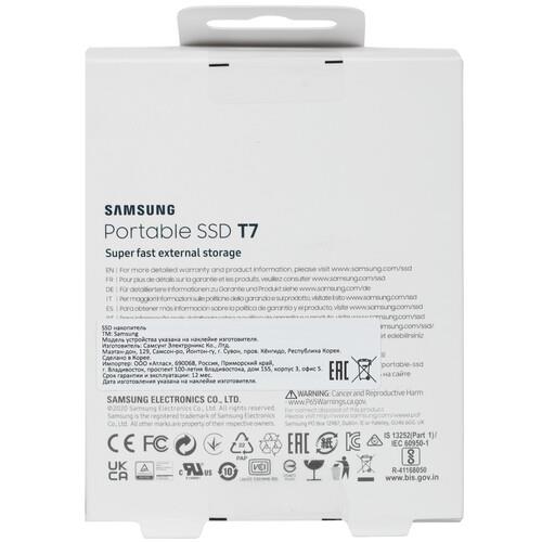 1000 ГБ Внешний SSD Samsung T7 [MU-PC1T0T/WW]
