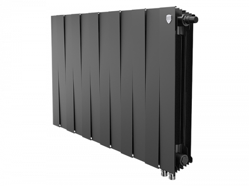 Биметаллический радиатор отопления  Royal Thermo Pianoforte 500 Vdr80 12 Секций Noir Sable