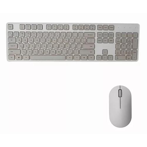 Клавиатура и мышка беспроводная Xiaomi Mijia Wireless Set 2 WXJS02YM русские буквы White