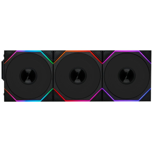 Комплект вентиляторов (3шт.) Lian Li Uni Fan TL Wireless 120 Reverse Blade (G99.12RTL1W3B.R0) / 12RTL1W3B Black / 120x124x28мм (PWM, ARGB, 2300 об/м)
