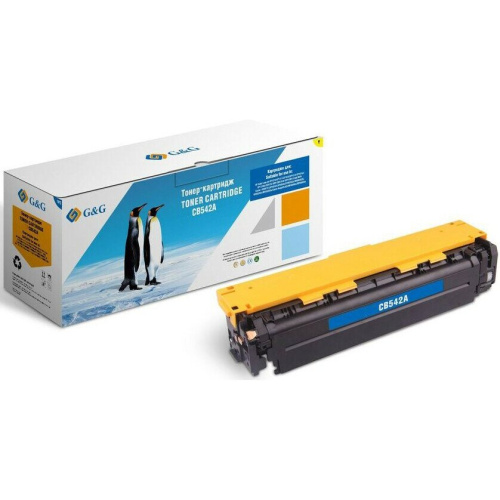 Картридж лазерный G&G GG-CB542A CB542A желтый (1400стр) для HP CLJ CP1215/CP1217/CP1510/CP1514/CP1515n/CP1518ni/CM1312 MFP/CM1312n MFP/CM1312nfi MFP