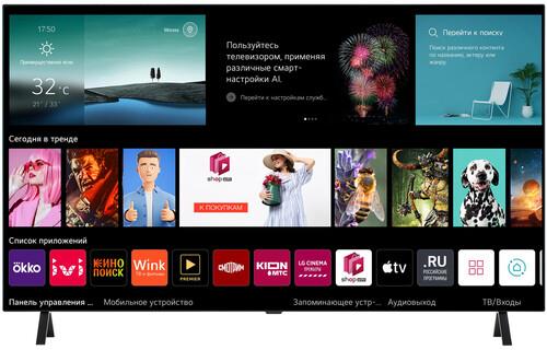 55" (138 см) OLED-телевизор LG OLED55A2RLA черный