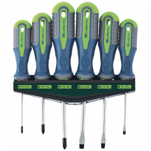 Набор отверток Сибртех 13374 6 предметов Набор отверток Сибртех 13374 6 предметов