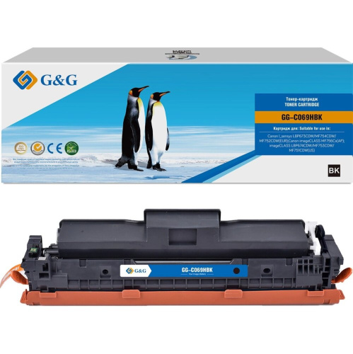 Картридж лазерный G&G GG-C069HBK 069H Black черный (7600стр) для Canon I_sensys LBP673CDW/MF754CDW/MF752CDW(EUR)/imageCLASS MF756Cx(AP)/LBP674CDW