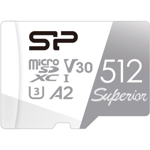 Карта памяти Silicon Power (SP512GBSTXDA2V20) microSDXC 512Gb Class10 Superior w/o adapter