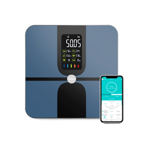 Весы напольные электронные Kitfort КТ-816 темно-синий/черный