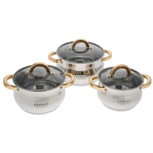 Набор кастрюль ZEIDAN Z-50605 6пр Набор кастрюль ZEIDAN Z-50605 6пр