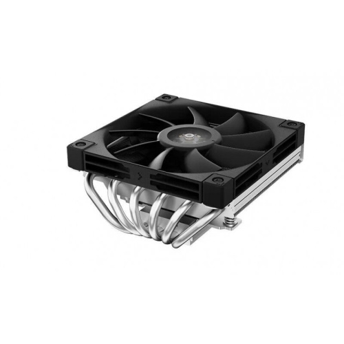 Кулер DEEPCOOL AN600 LGA1700/1200/115X/AM5/AM4 67mm (TDP 180W, PWM, White LED Fan 120mm, 6 тепл. трубок, Copper Base, черный) Ret