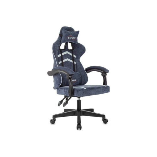 Кресло игровое BRABIX Shooter GM-123 (533212) ткань, синее/серое