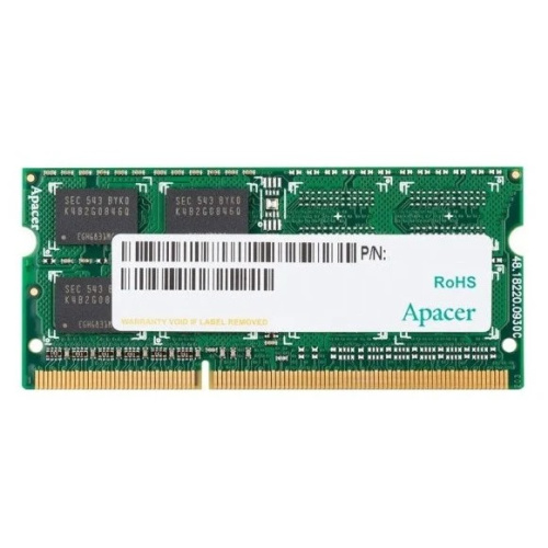 ОЗУ Apacer (AS04GFA60CATBGC/DS.04G2K.KAM) DDR3 4GB 1600MHz SO-DIMM (PC3-12800) CL11 1.5V