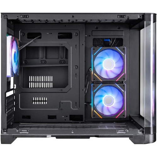 Корпус 1STPLAYER Uview UV6 ARGB Black (UV6-BK-2FC7R-1FC7) / mATX / 3x120mm ARGB fans