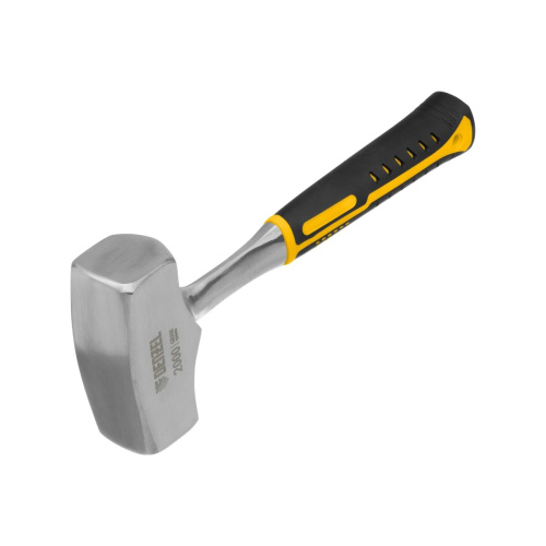 Кувалда Denzel 11013 2кг, цельнометаллическая, двухкомпонентная рукоятка