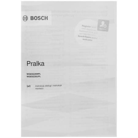 Стиральная машина Bosch WGE02201PL белый