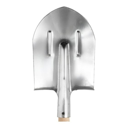 Лопата штыковая Gigant GAV-05 нержавейка 2мм с деревянным черенком и V-ручкой