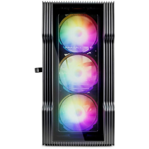 Корпус 1STPLAYER Trilobite T3-G T3-G-BK-4F1 Black mATX TG 4x 120mm LED fans inc