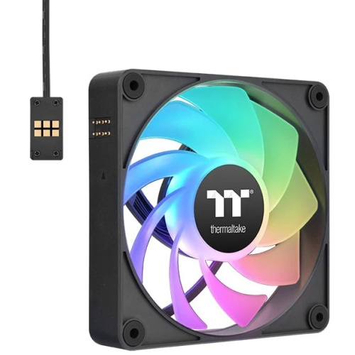 Вентилятор Thermaltake CT140 EX Sync реверсивный ARGB черный (CL-F193-PL14SW-A) 4-pin 32.8dB Ret