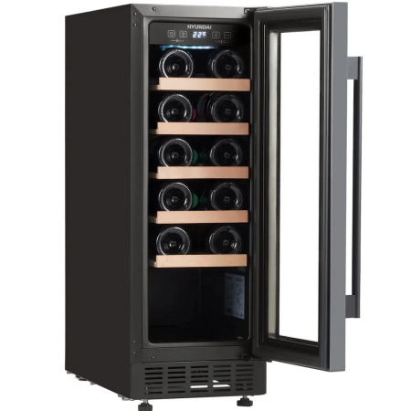 Винный шкаф Hyundai HBWC 0831 SU черный