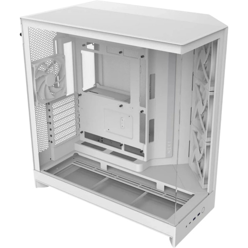 Корпус NZXT H9 Flow RGB+ (CM-H92FW-P1) без БП (2025), Midi-Tower, TG, 6x140mm + 1x120mm RGB, 2xUSB-A 3.2 1xUSB-C E-ATX, ATX, mITX White