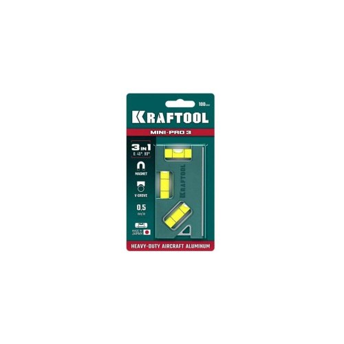 Уровень магнитный KRAFTOOL Mini-Pro 3 (34861-010) 100 мм