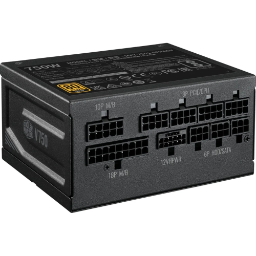 Блок питания Cooler Master V750 Gen.5 (MPY-7501-SFHAGV-3EEU), 750Вт, 80 Plus Gold, 120мм, retail