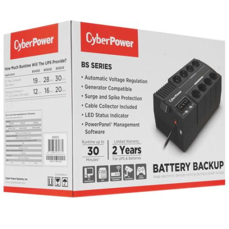 ИБП CyberPower BS850E NEW